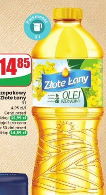 Olej rzepakowy 3 l promocja w Dino