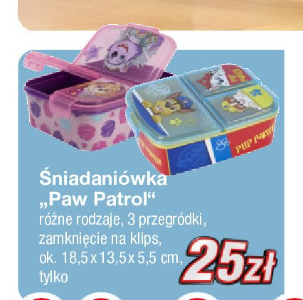 Śniadaniówka psi patrol promocja