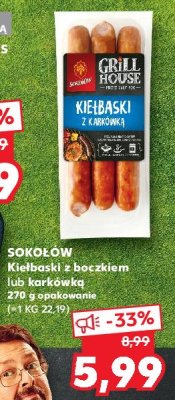 Kiełbaski z karkówką Sokołów grill house promocja