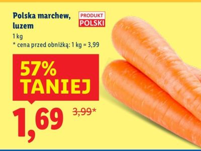 Marchew, luzem promocja w Lidl