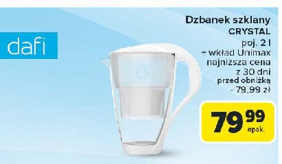 Dzbanek crystal led + 1 filtr classic Dafi promocja