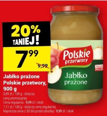 Jabłko prażone Polskie przetwory, 900 g promocja w Twój Market