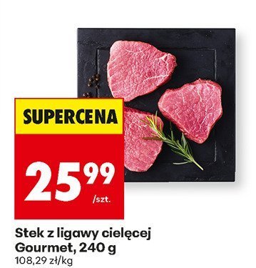 Stek z ligawy cielęcej Gourmet 240 g promocja w Biedronka