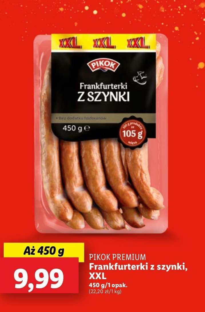 Frankfurterki z szynki Pikok promocja