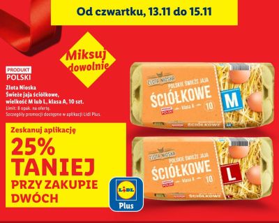 Jajka Świeże ściółkowe wielkość M / L klasa A promocja w Lidl