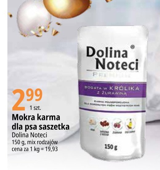 Karma dla psa kr贸lik z 偶urawin膮 DOLINA NOTECI PREMIUM promocja
