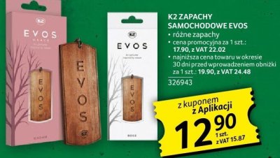 Zapachy samochodowe K2 • różne rodzaje promocja w Selgros