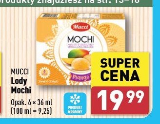 Lody mochi mango Mucci promocja