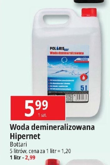 Woda demineralizowana Polaris car promocja