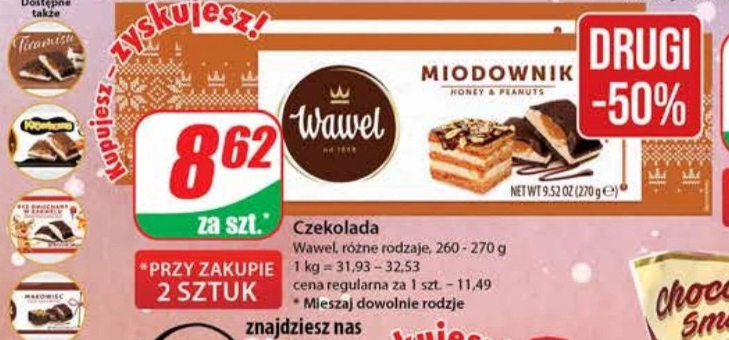 Czekolada WAWEL BROWNIE promocja