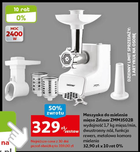 Maszynka do mielenia mi臋sa zmm3502b Zelmer promocja