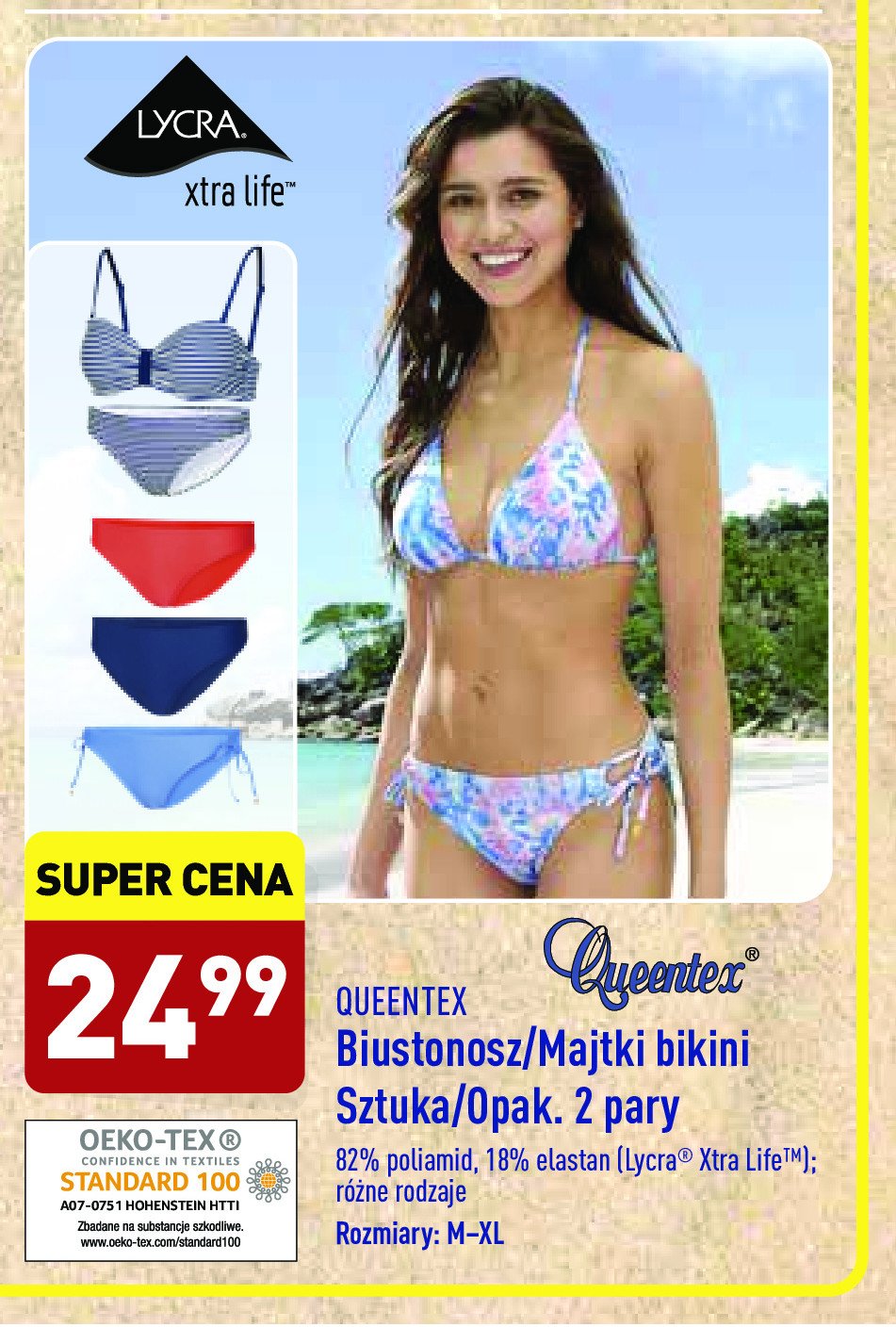 Bikini damskie 36-40 Queentex promocja