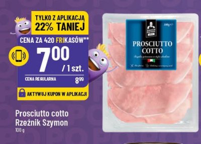 Szynka prosciutto cotto Rzeźnik szymon poleca promocja
