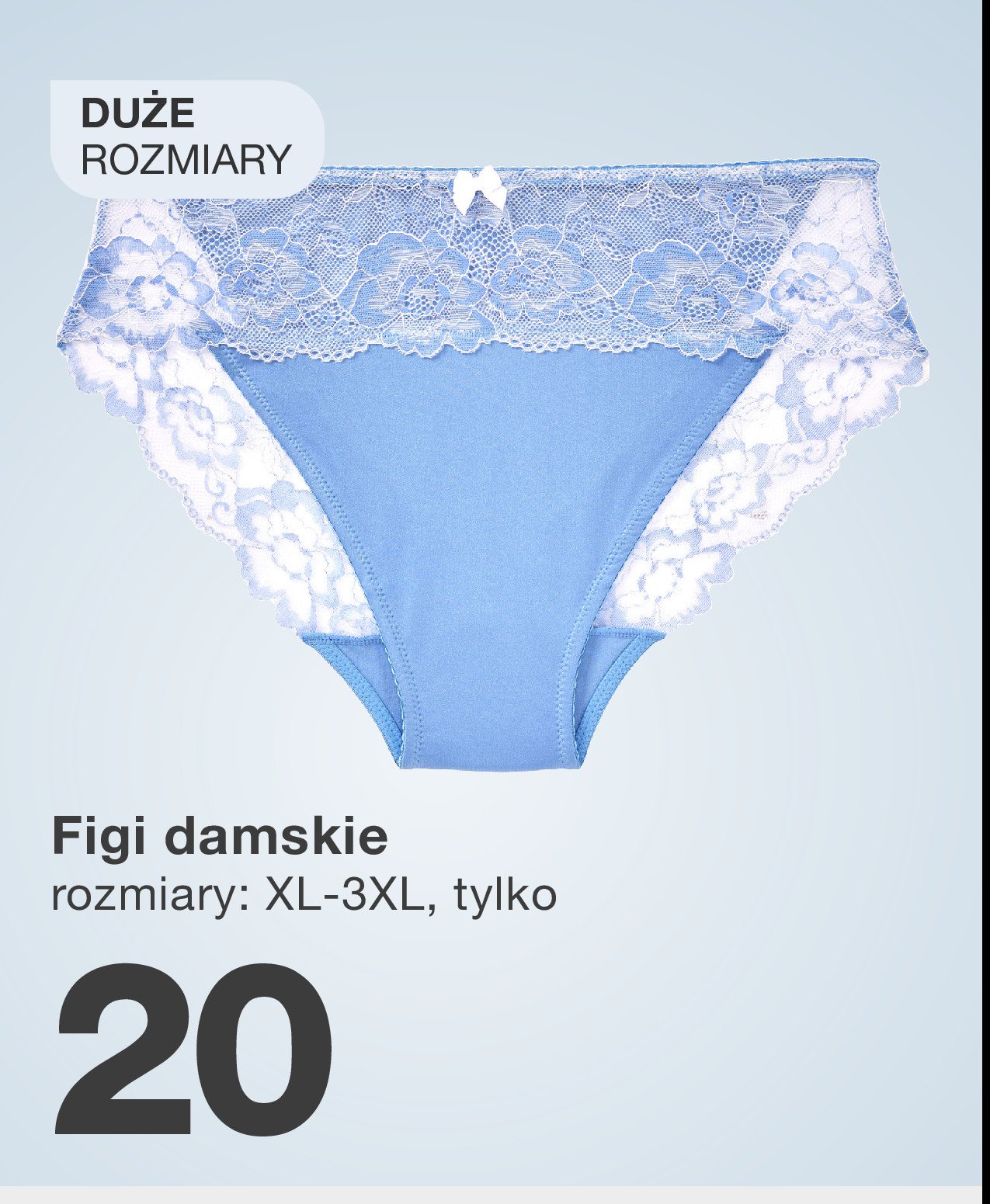 Figi damskie xl-3xl promocja w KiK