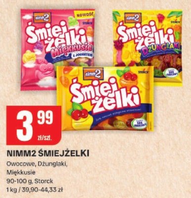 Cukierki Nimm2 Śmiejżelki Owocowe, Dżunglaki, Miękusie promocja w Chorten