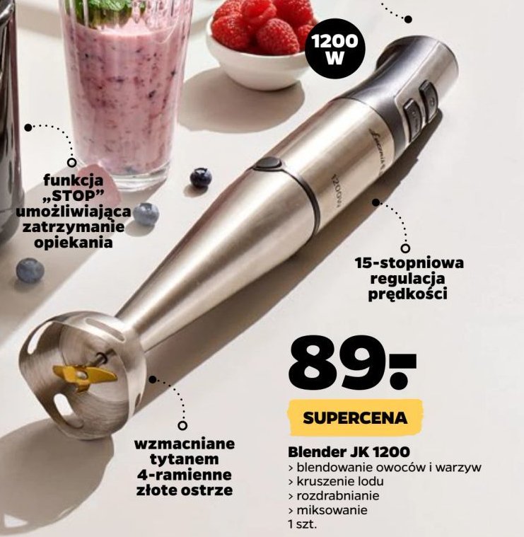 Blender jk1200 Łucznik promocja w Netto