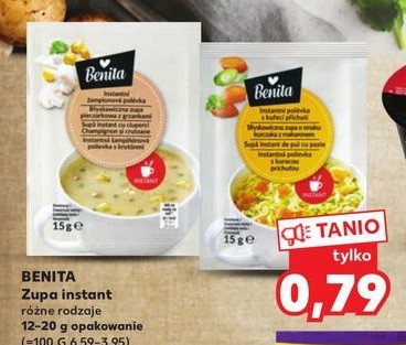 Zupa pieczarkowa z grzankami BENITA promocja