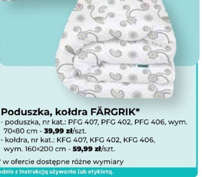 Kołdra FÄRGRIK KFG 407 promocja w PSB Mrówka