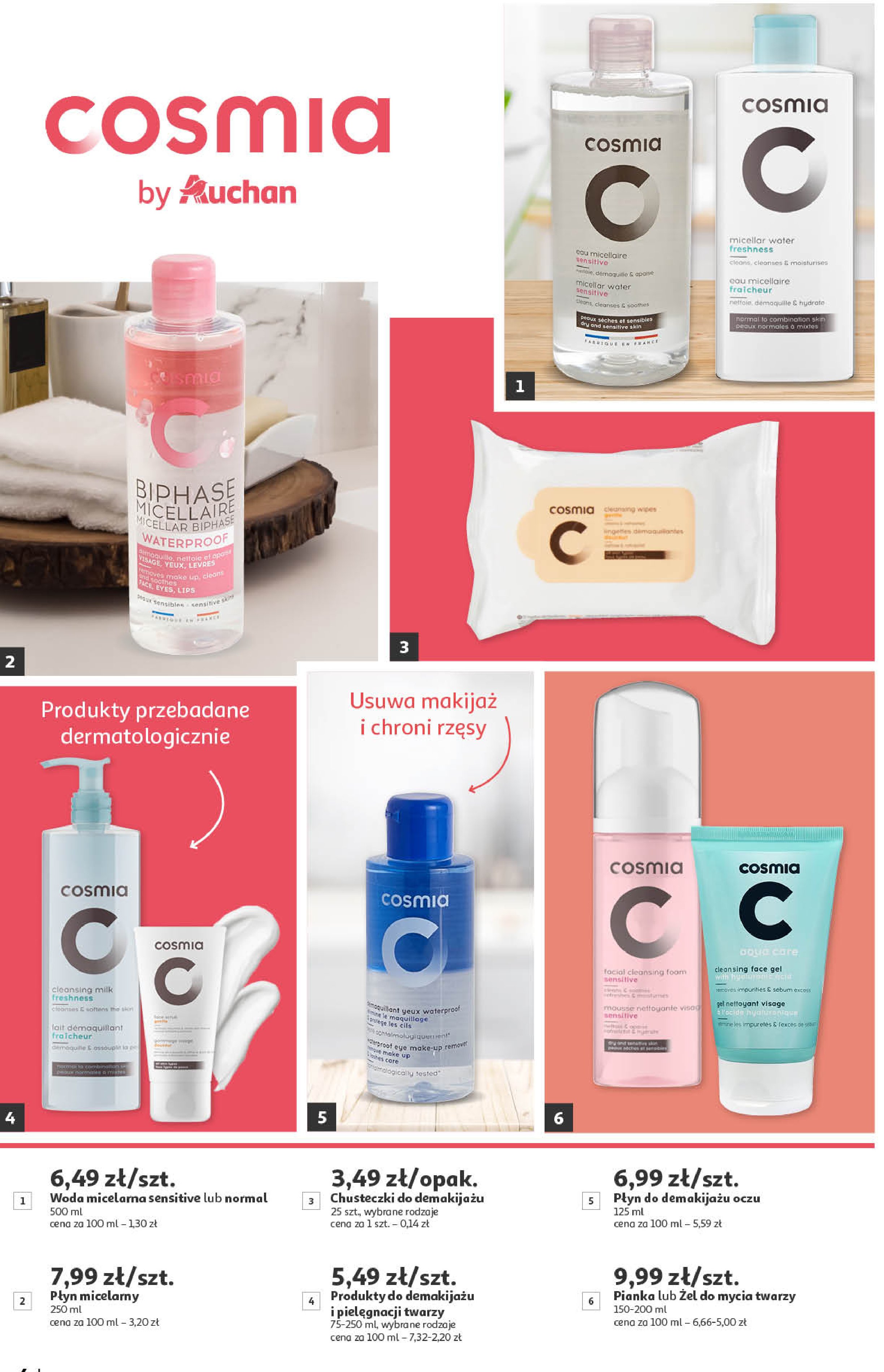 Woda micelarna sensitive Cosmia promocja