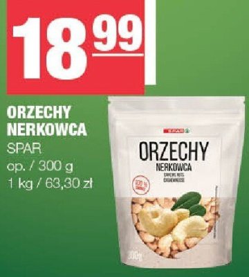 Orzechy nerkowca SPAR promocja w SPAR