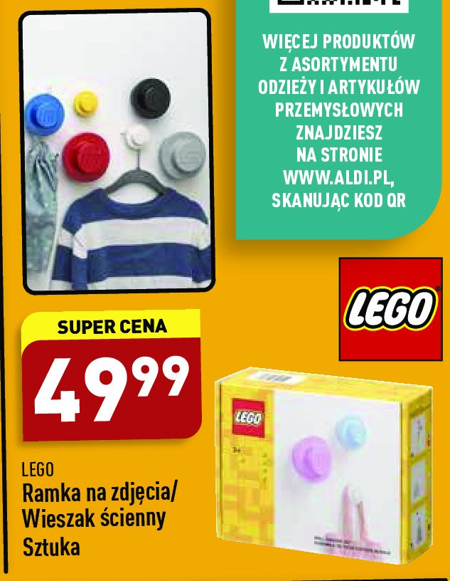 Wieszak ścienny Lego promocja