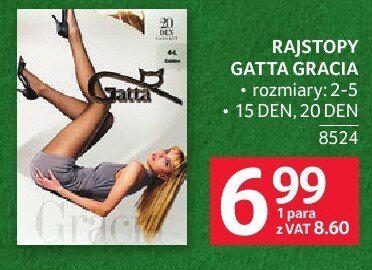 Rajstopy gatta gracja rozmiary: 2-5 15 DEN, 20 DEN promocja w Selgros