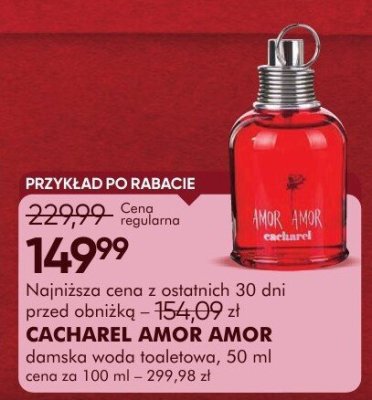 Perfumy CACHAREL AMOR AMOR damska woda toaletowa, 50 ml, cena za 100 ml - 299,98 zł promocja w Super-Pharm