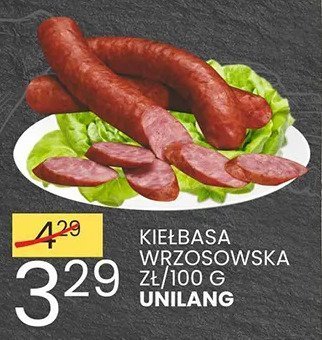Kiełbasa wrzosowska Unilang promocja w Wafelek