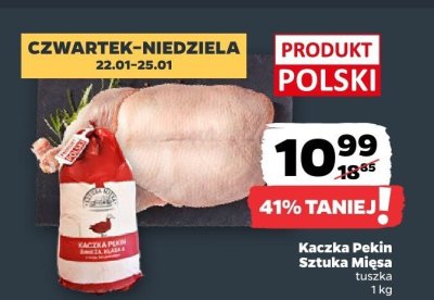 Kaczka Pekin tuszka promocja w Netto