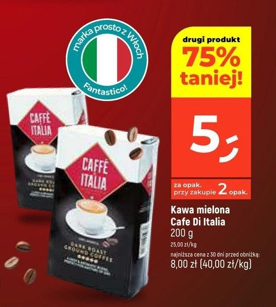 Kawa CAFFE DI ITALIA DARK ROAST promocja