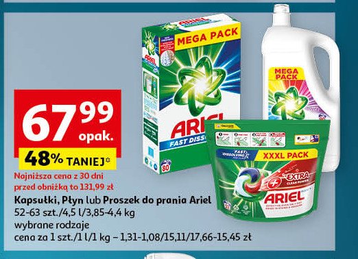 Proszek do rpania mountain spring Ariel promocja w Auchan