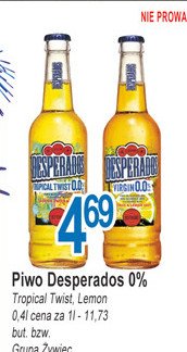 Piwo Desperados tropical twist 0.0 % promocja
