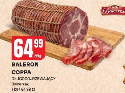 Baleron Coppa długodojrzewający Balcerzak promocja w Chorten