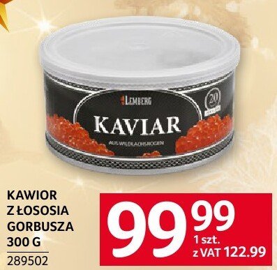 Kawior z łososia Gorbusza 300 g promocja w Selgros