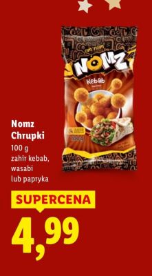 Chrupki Nomz Kebab 100 g zahir kebab promocja w Lidl