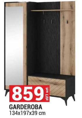 Garderoba 134x197x39 cm promocja w Merkury Market