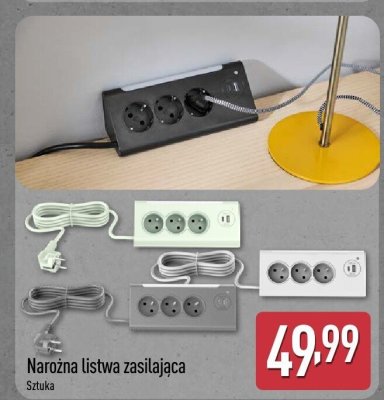 Narożna listwa zasilająca promocja w Aldi