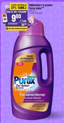 Odplamacz w płynie Purox Kolor Clovin promocja w POLOmarket
