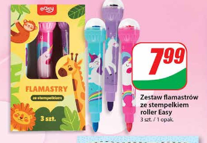 Flamastry ze stempelkiem Easy promocja