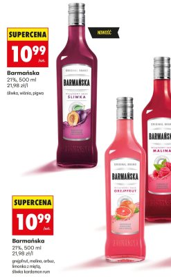 Likier Barmańska malina 21% 500 ml promocja w Biedronka