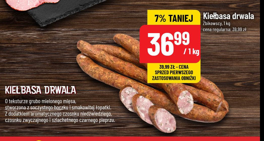 Kiełbasa drwala Żbikowscy promocja