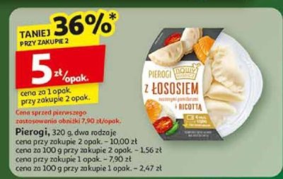 Pierogi 320 g, dwa rodzaje promocja w Auchan
