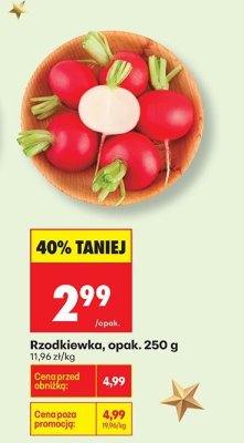 Rzodkiewka, opak. 250 g promocja w Biedronka
