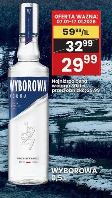 Wódka Wyborowa 0,5L promocja w Wafelek
