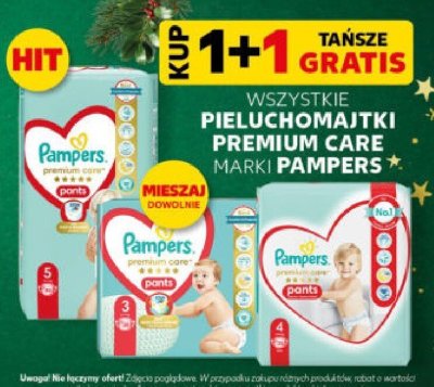 Pieluchomajtki Pampers Premium Care różne rodzaje promocja w Kaufland
