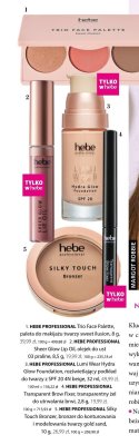 Paleta do makijażu HEBE PROFESSIONAL Trio Face Palette sweet ilusion promocja w Hebe