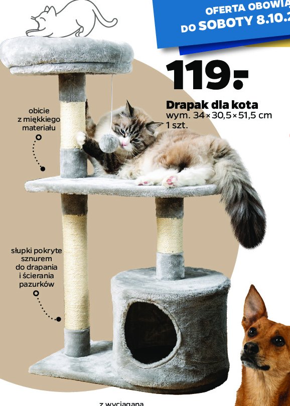 Drapak dla kota 34 x 30.5 x 51.5 cm promocja