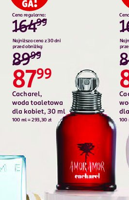 Woda toaletowa CACHAREL AMOR AMOR promocja w Rossmann