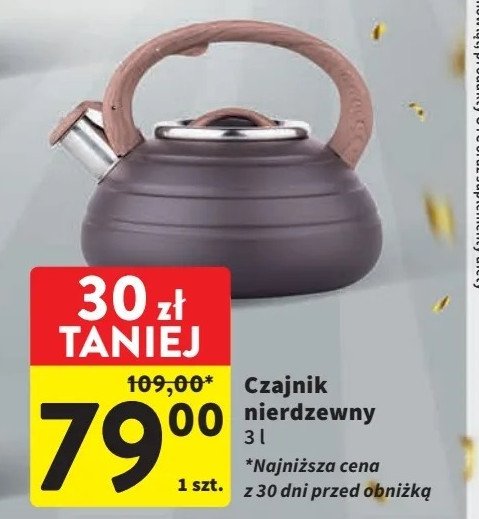 Czajnik nierdzewny 3 l Altom promocja w Intermarche