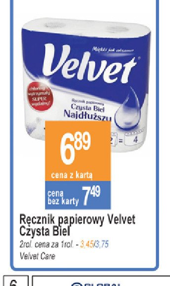 Papier toaletowy Velvet najdłuższy promocja